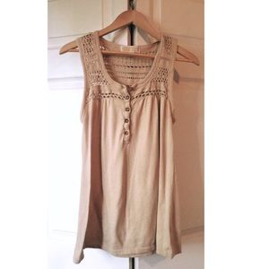 Michael Kors Tank with Crochet detail